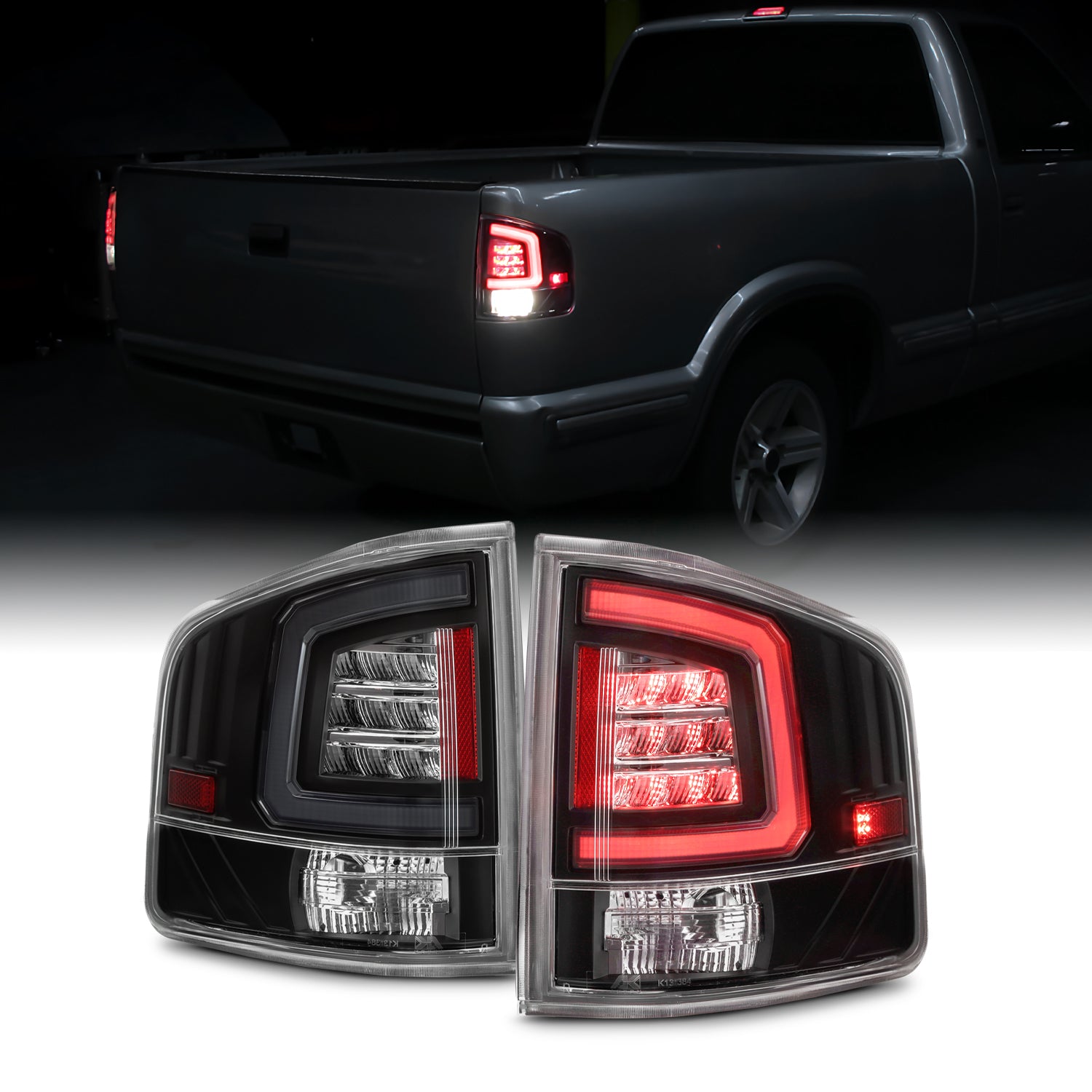 Tail Light Assembly For 94-04 Chevy GMC S10 Sonoma RS82V8 - Foto 4