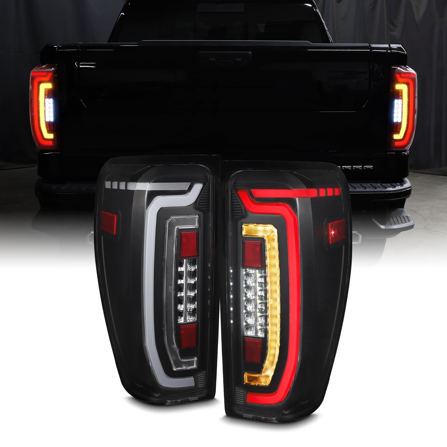For 2019-2023 Chevy Silverado 1500 LED Type Black Smoke Tail Light Brake Lamps E - Foto 8