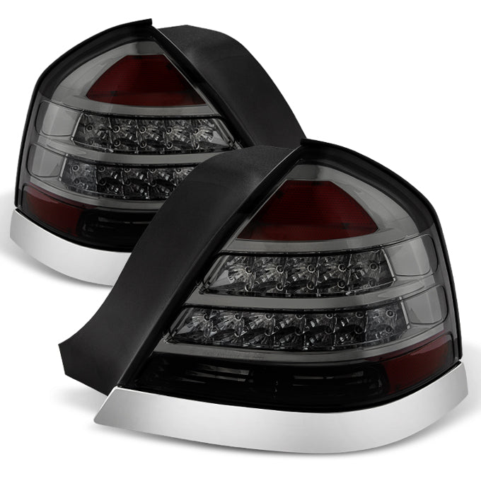 AKKON - For Smoked 98-11 Crown Victoria LED Tail Lights Brake Lamp Rep