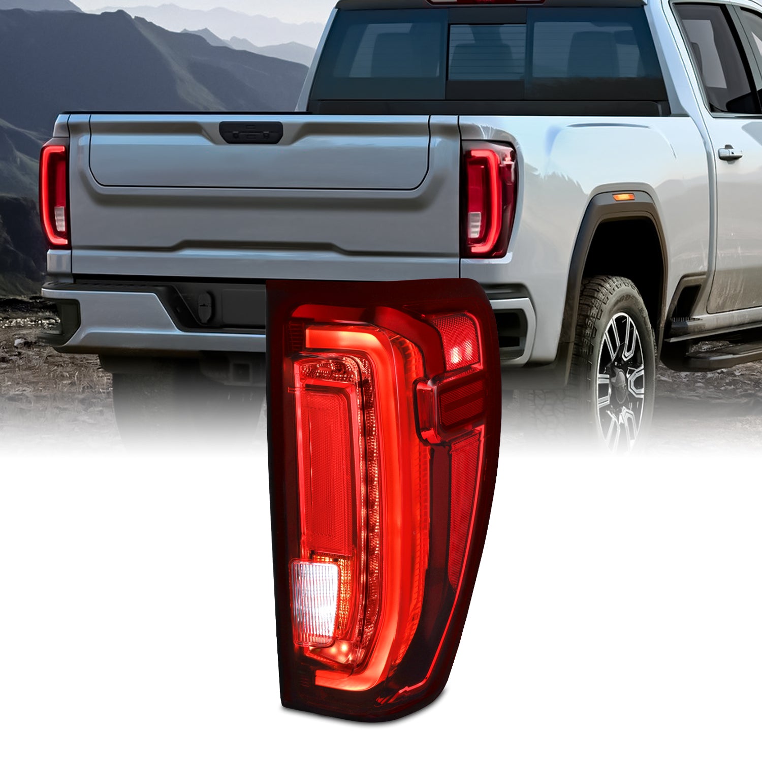 For 2016-2018 GMC Sierra 1500 Factory LED Tail Lights Brake Lamps Set Left+Right - Foto 1