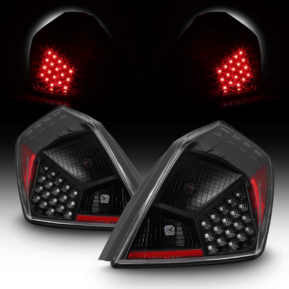 AKKON - For 07-12 Nissan Altima L32A 4DR Sedan Black Bezel LED Tail Br