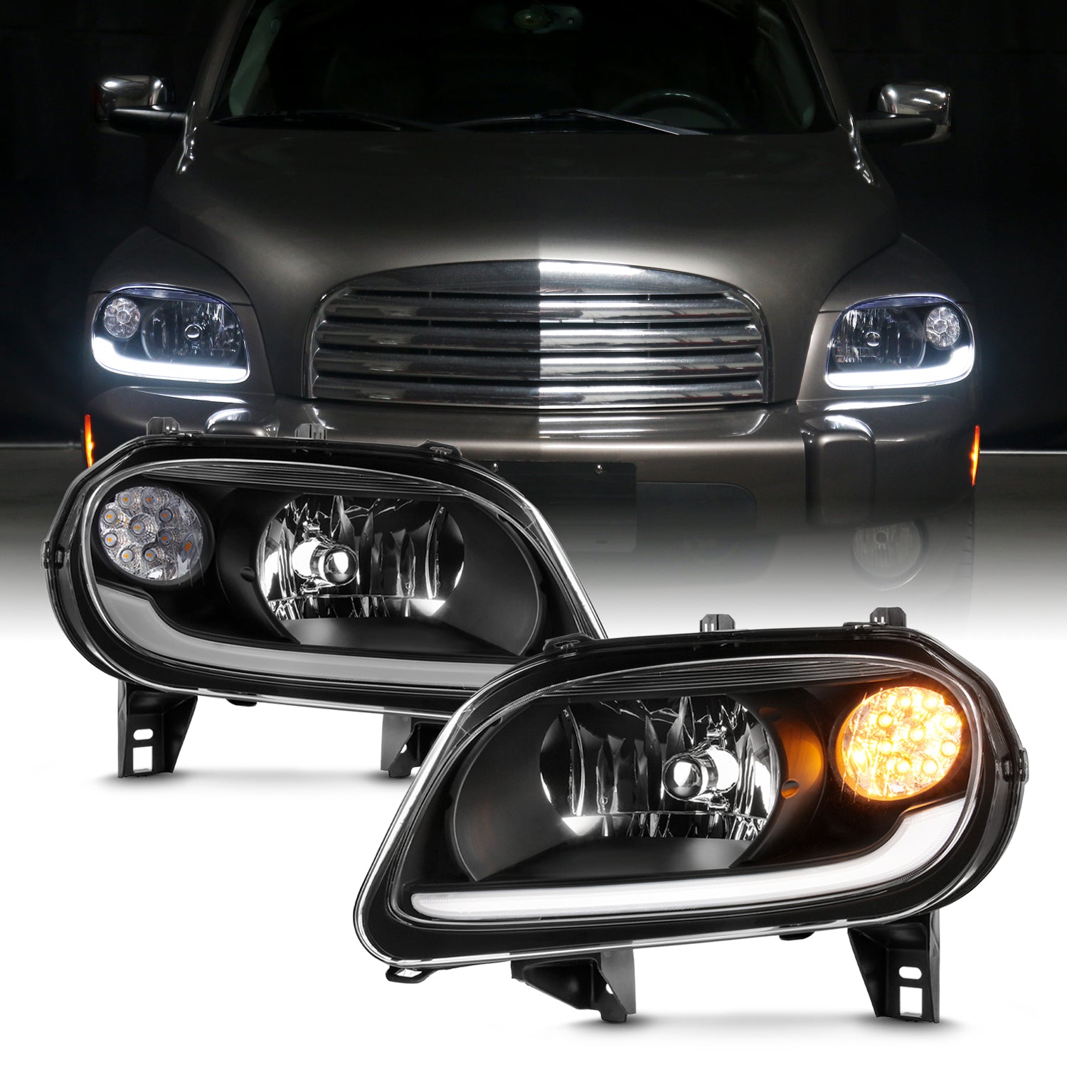thumbnail image 2 of Passenger Right Side Headlight Door / Headlamp Bezel For Chevy S10 Blazer & GMC S15 Jimmy 1982-1990 - Black 2 of 5