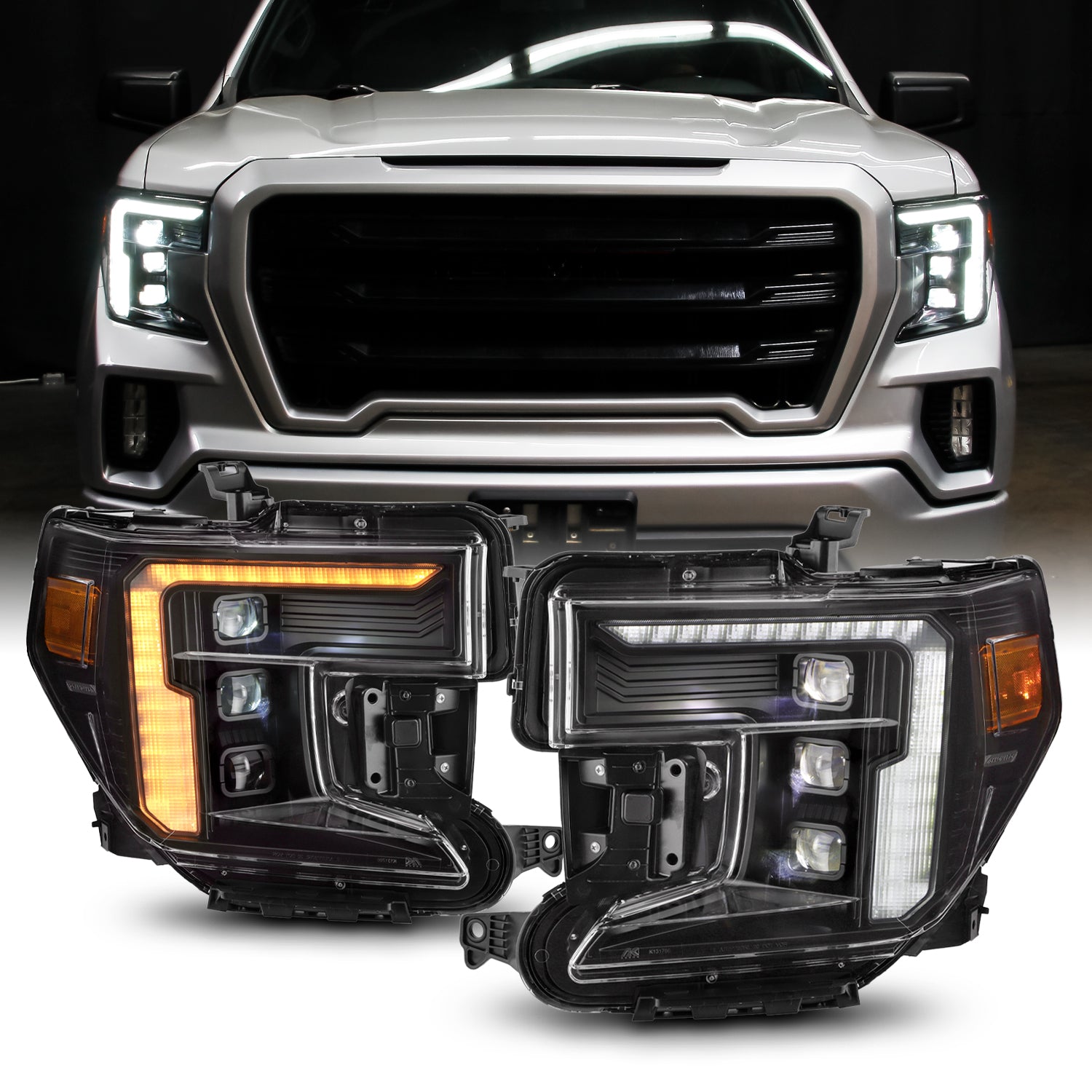 hi Driver Side Full LED Headlight Assembly For 2019-2021 GMC Sierra