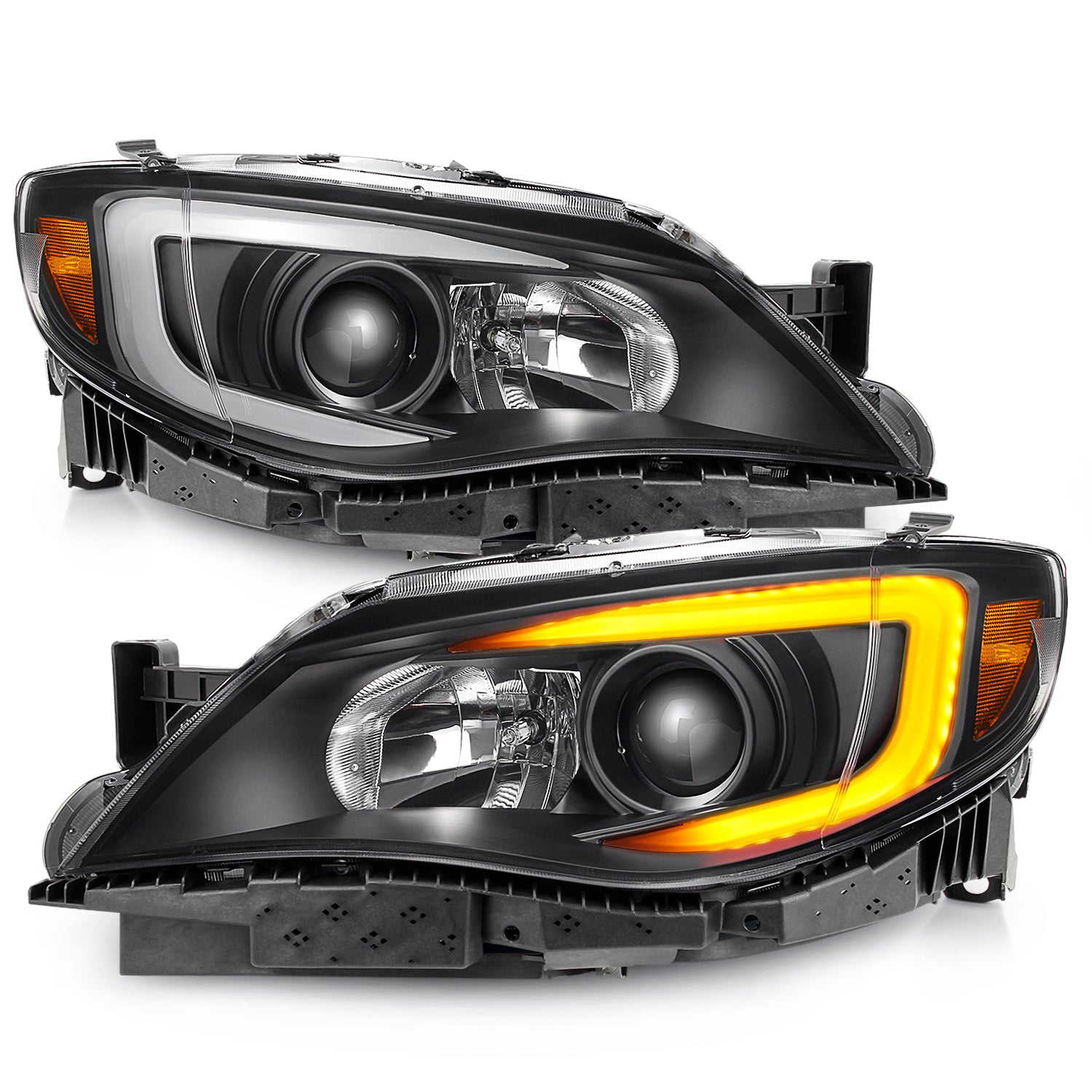AKKON - [C-Style] [Black] For 2008-2014 Subaru Impreza WRX