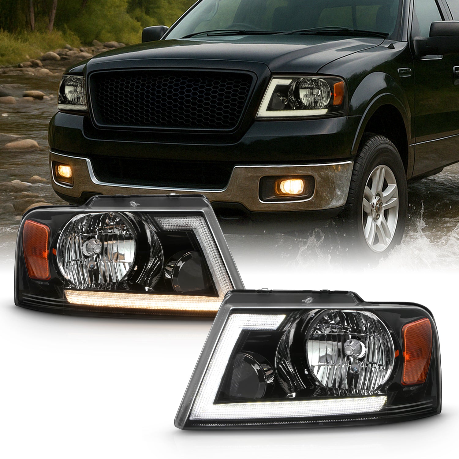 AKKON - Fits 2004-2008 Ford F150 06-08 Lincoln Mark LT Pickup Truck [L