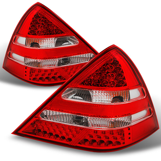 AKKON - For Mercedes Benz R170 SLK Class Red Clear Rear LED Tail Light