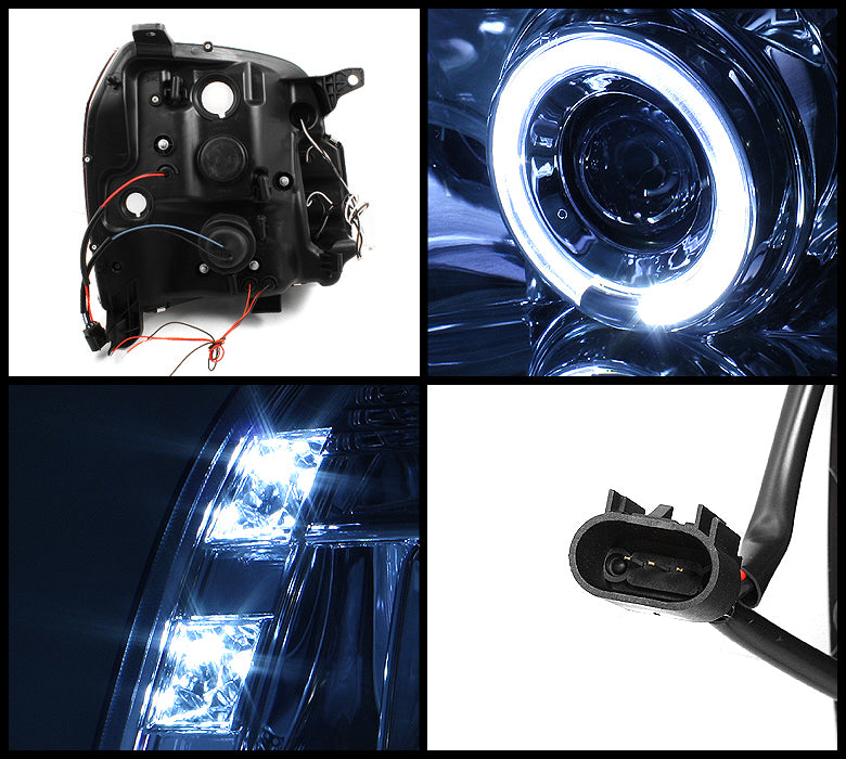 AKKON - For 07-14 GMC Yukon & Yukon XL 1500 2500 Chrome Projector LED