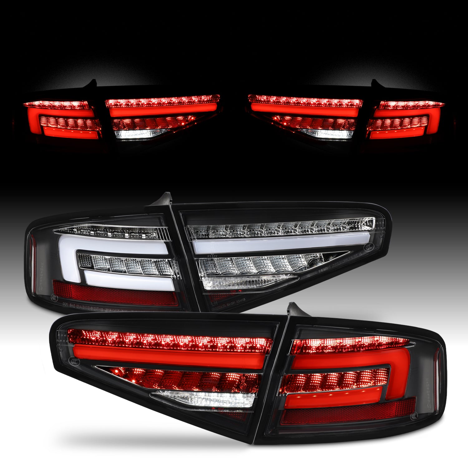 AKKON - Fit 2013-2016 Audi A4/S4 4Door Full LED Tail Lights w/Sequenti