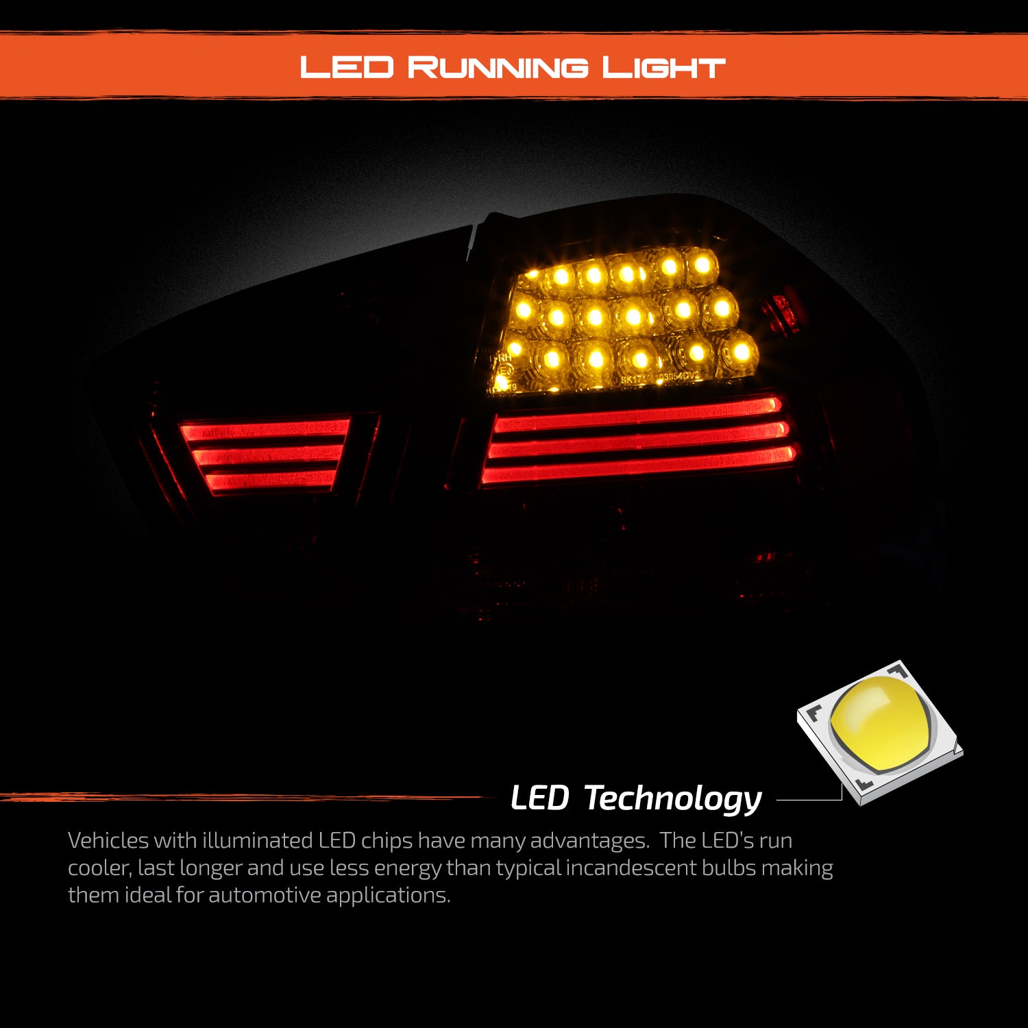 AKKON - For 05-08 BMW E90 3-Series 4 Doors Sedan Smoked LED AKKON - For 05-08 BMW E90 3-Series 4 Doors Sedan Smoked LED
