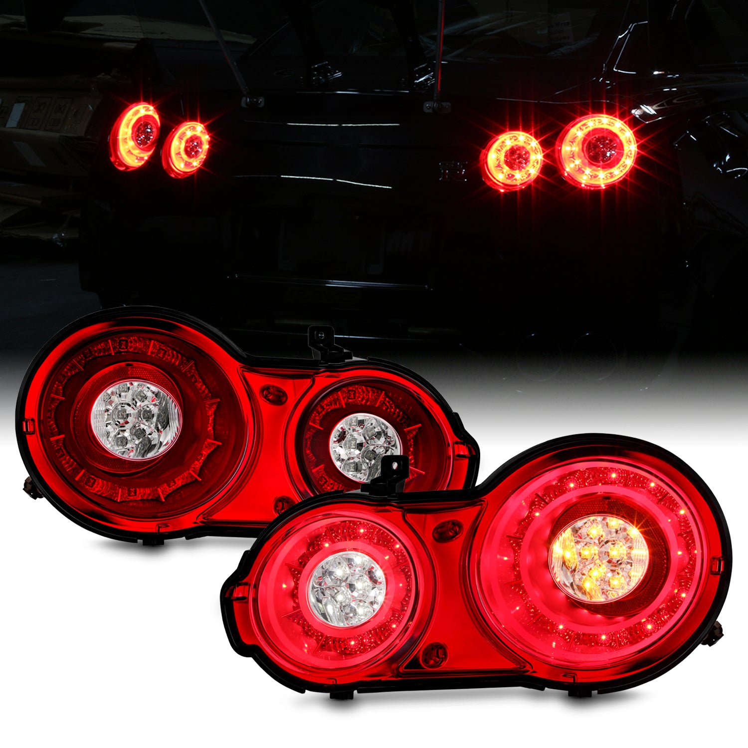 AKKON - For 09-17 Nissan GTR GT-R R35 Skyline Both Sides LED Tail Ligh