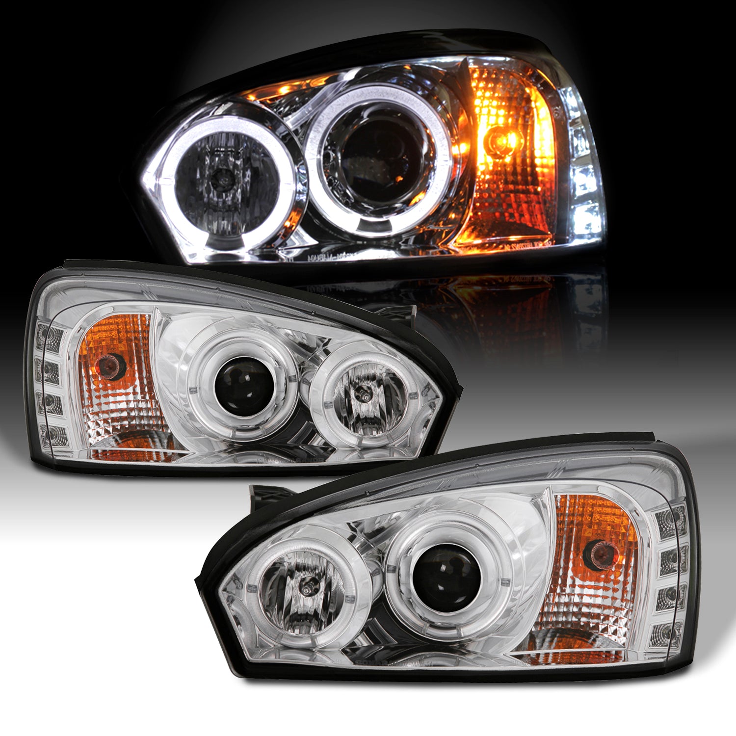 AKKON - For 2004-2007 Chevy Malibu LED Dual Halo DRL