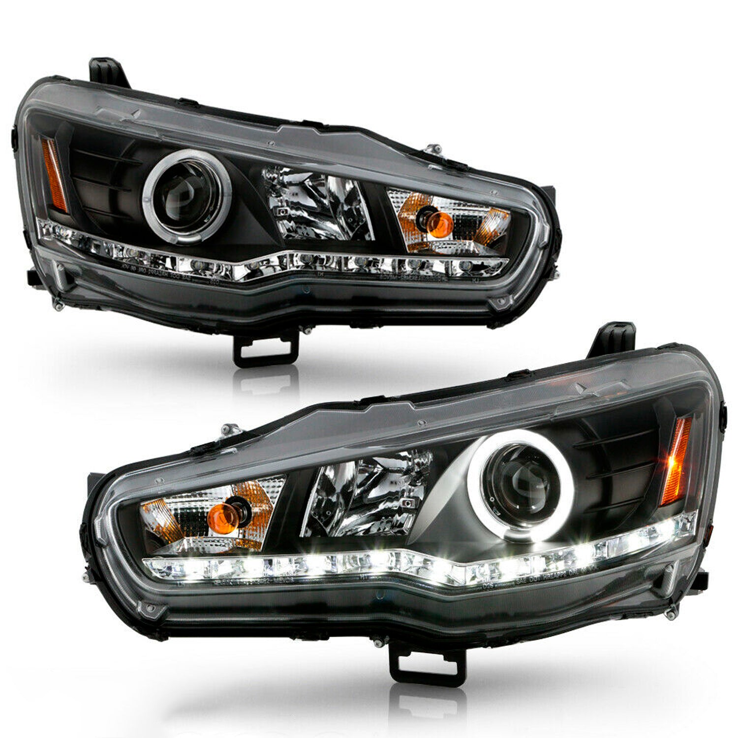 EVO ライト AKKON - For Mitsubishi Lancer Evolution CZ4A EVO X Black