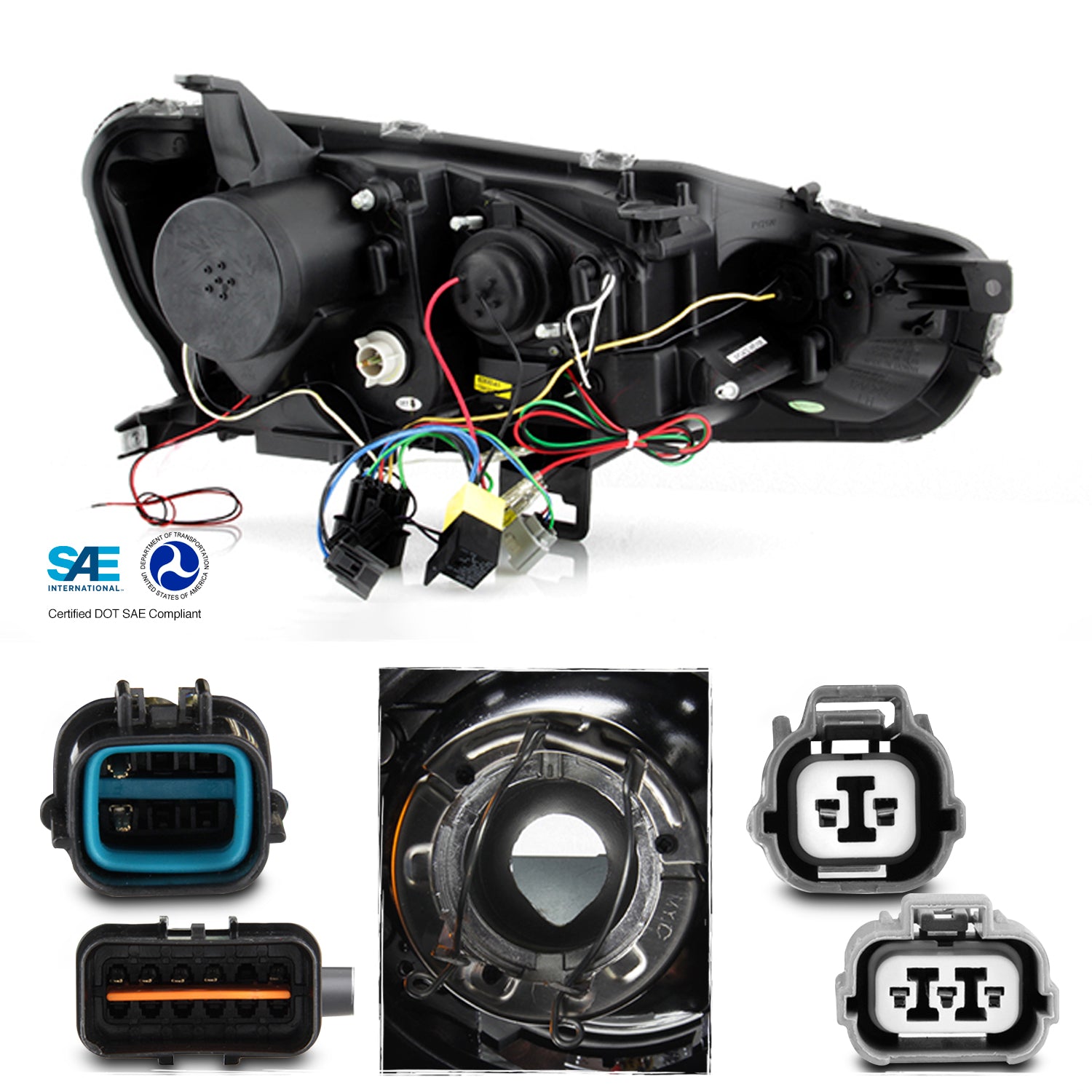 AKKON - For Mitsubishi Lancer Evolution CZ4A EVO X Black