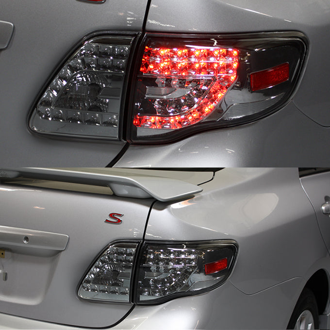 Toyota Corolla Smoke LED Bar Taillights For 2014 - 2021 - Mega Motor Sports Toyota Corolla Smoke LED Bar Taillights For 2014 - 2021 - Mega Motor Sports