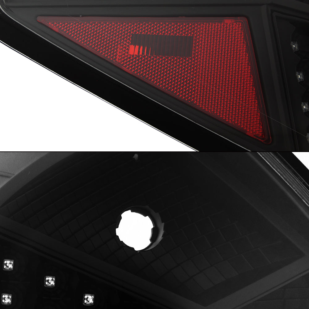 AKKON - For 07-12 Nissan Altima L32A 4DR Sedan Black Bezel LED Tail Br