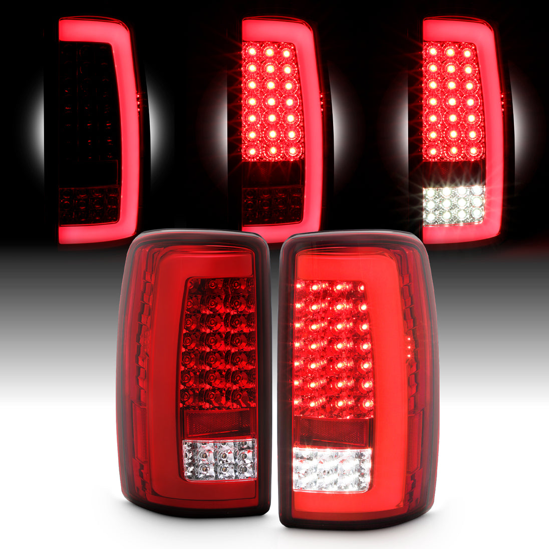 Kojem Tail Light Brake Lamp For 2000-2006 Chevy Chevrolet Suburban 1500 2500 Tahoe GMC Yukon Replacement For GM2819199 W/O Wire Harness & Bulbs Chrome - Foto 11