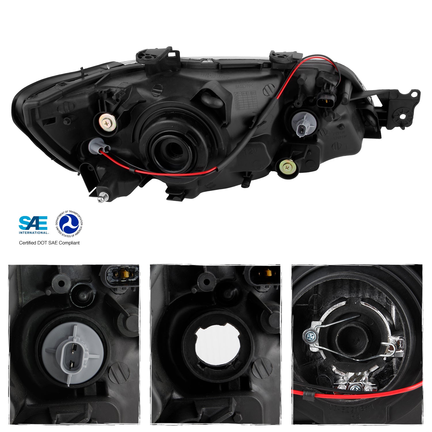 Fit 02-03 Mitsubishi Lancer LS ES Sedan & Wagon Black