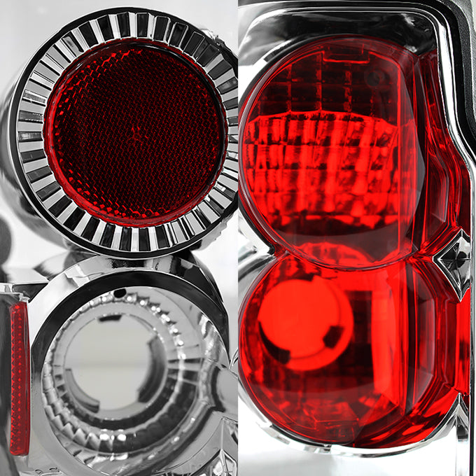 Speed Daddy Chrome Clear Corner Headlight Assembly Kit For 1992-1996 Ford F150 F250 F350 – With 9007 Halogen Bulb Shape, OE Style, Includes Tool Set