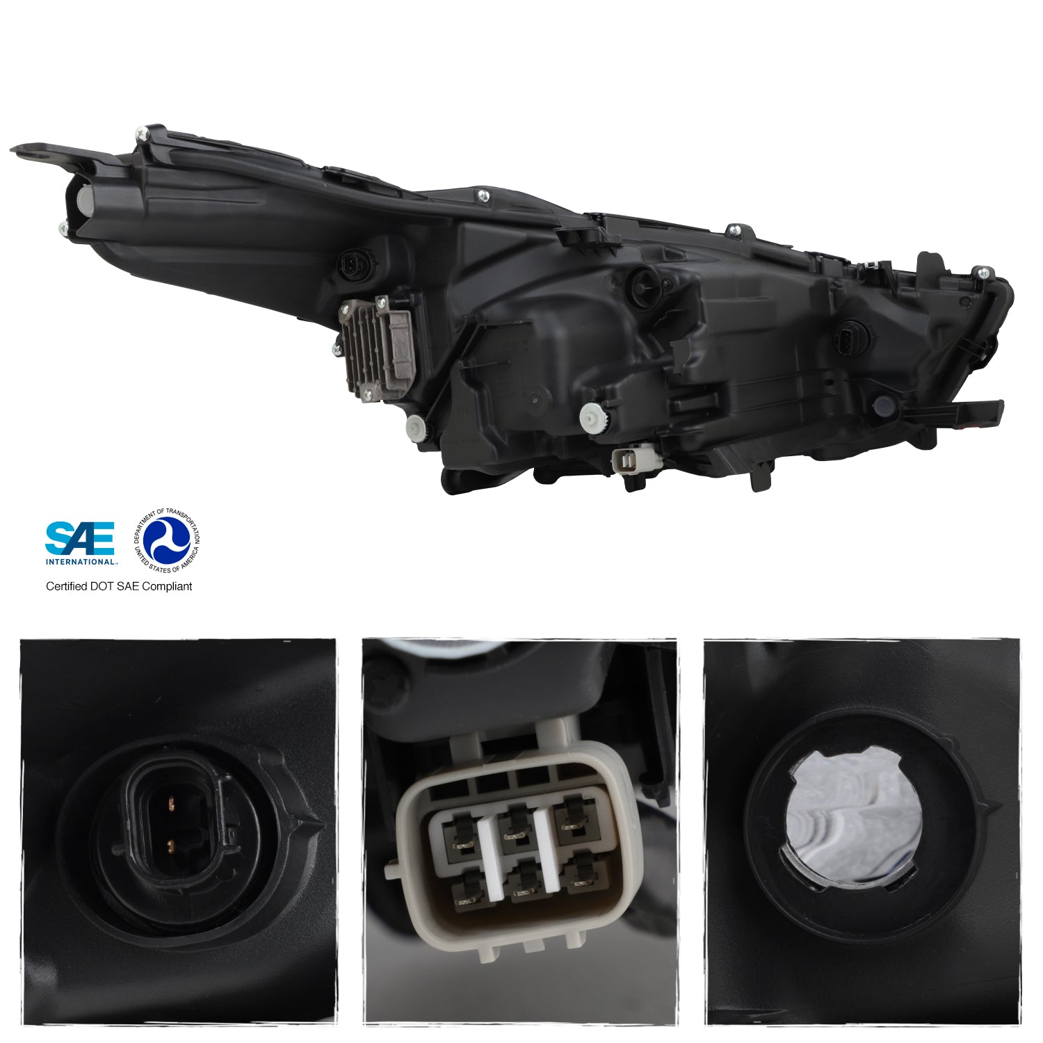 AKKON - Fits 2020-2023 Toyota Highlander XSE Projector Black
