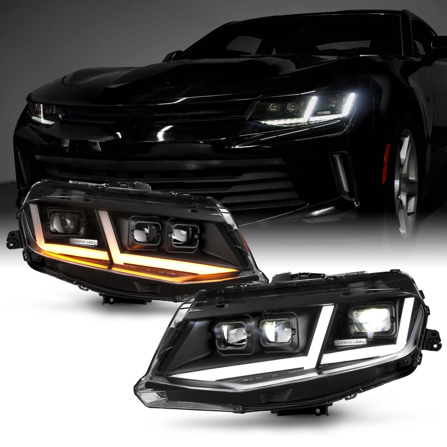 Fit 2016 2017 2018 Chevy Camaro FULL LED DRL Switchback