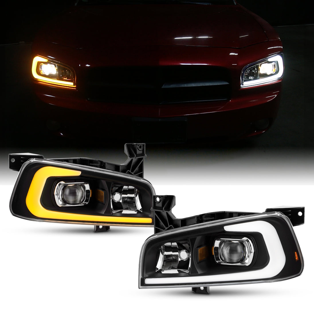 2007 Dodge Charger Halo Fog Lights ORACLE Lighting 2006-2010 Dodge Charger Pre-Assembled Halo Fog Lights 2007 Dodge Charger Halo Fog Lights ORACLE Lighting 2006-2010 Dodge Charger Pre-Assembled Halo Fog Lights