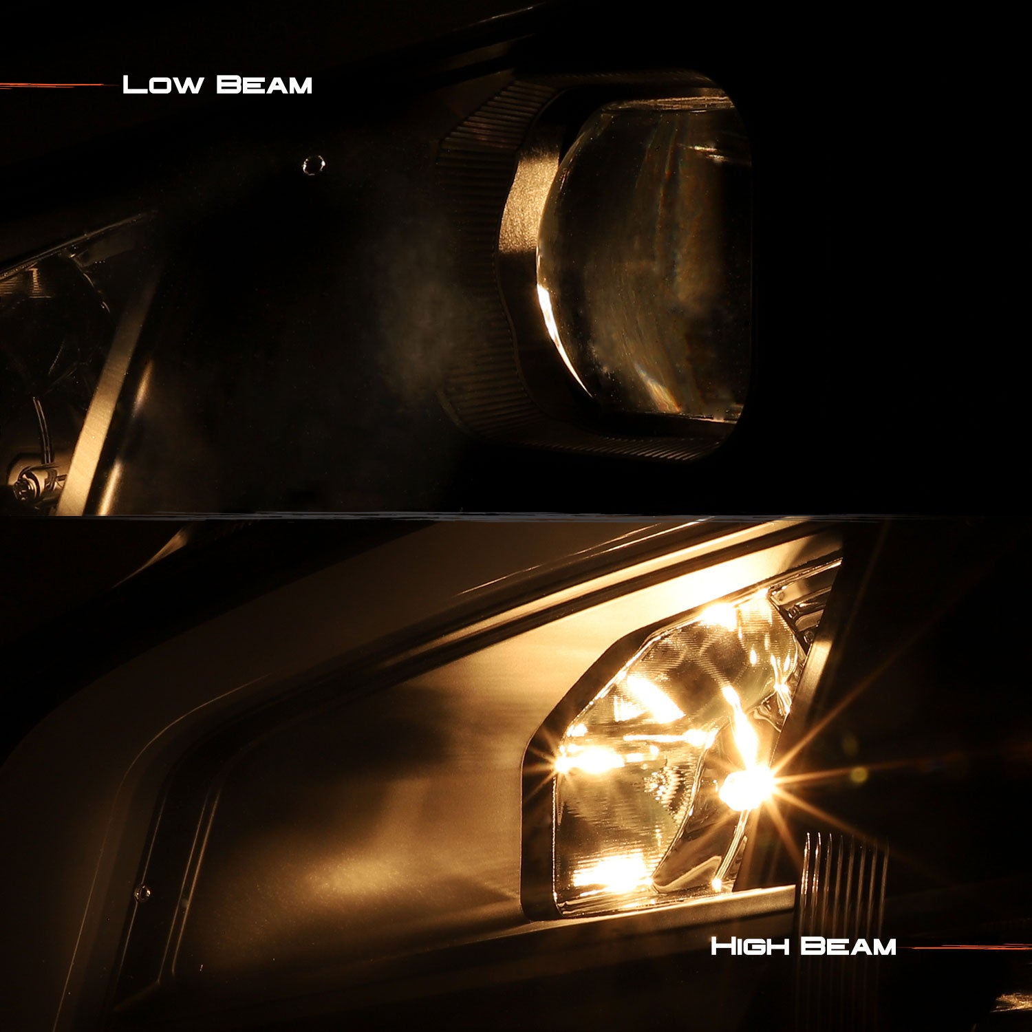 AKKON - Fits 2009 - 2014 Nissan Maxima LED DRL Light Tube Projector He